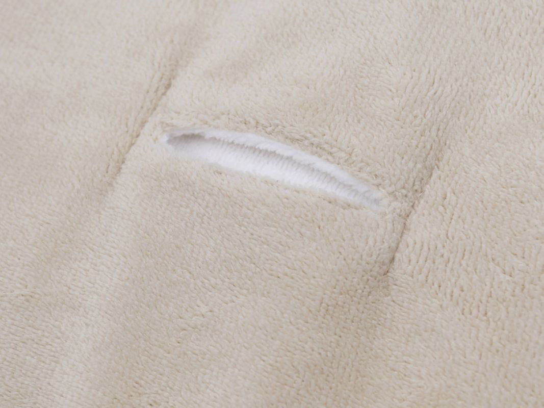 Coperta con cappuccio, con nome e data di nascita, coperta con cappuccio in Nicki, morbida e calda, 75 x 75 cm (bianco/azzurro – auto