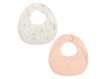 Immagine di Bimbidreams set 2 bavaglini 19x19 cm 190 monet rosa 190R0114