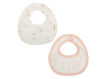 Immagine di Bimbidreams set 2 bavaglini 19x19 cm 190 monet rosa 190R0114