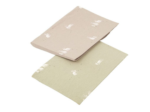 Immagine di Bimbidreams set 2 teli in mussola 60x60 cm 419 bunny 54852298 - Corredino nanna
