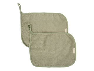 Immagine di Bimbidreams set 2 asciugamani asilo 25x35 cm verde STG00006 - Accappatoi