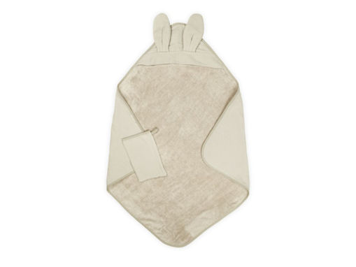 Immagine di Bamboom Bagno Duo Waffle asciugamano con cappuccio e guanto 75x75 cm sea breeze 942TE00001-355 - Accappatoi