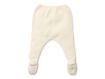 Immagine di Little Dutch pantalone lungo lavorato a maglia con piedini off white tg 68