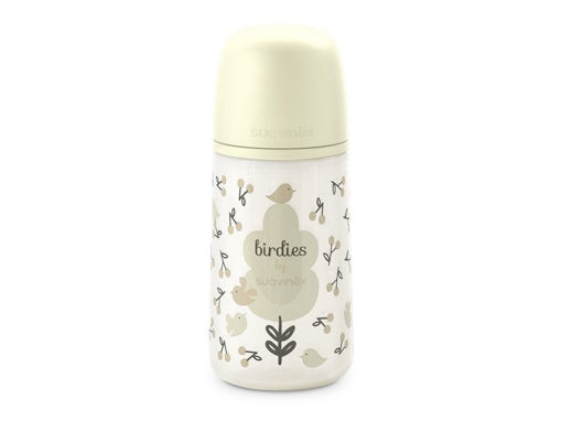 Immagine di Suavinex biberon Birdies flusso medio 270 ml neutro - Biberon