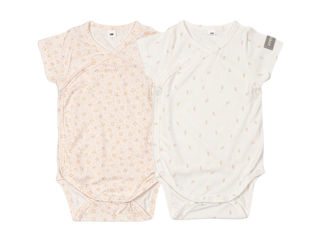 Immagine di Bamboom body manica corta set 2 pz flowers mix 423-142 tg 0-1 mese - Body neonato