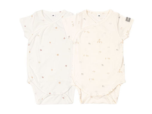 Immagine di Bamboom body manica corta set 2 pz animal mix 423-143 tg 0-1 mese - Body neonato