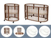 Immagine di Stokke Sleepi V3 warm brown bundle completo – culla e lettino con materassi e lenzuola - Lettini
