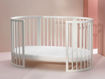 Immagine di Stokke lettino Sleepi V3 bianco completo di materasso e lenzuolo