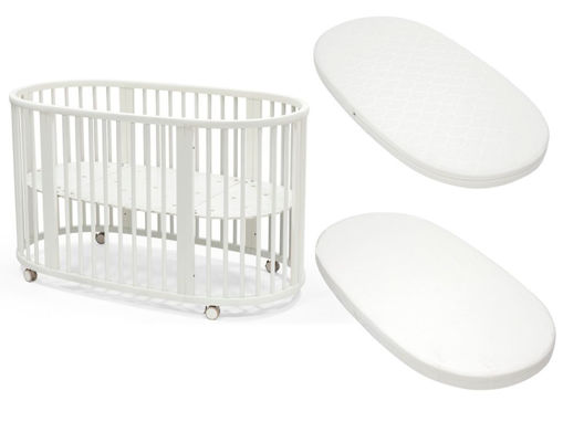 Immagine di Stokke lettino Sleepi V3 bianco completo di materasso e lenzuolo - Lettini
