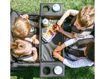 Immagine di WonderFold vassoio con portabicchieri regolabili Flex Snack serie W4