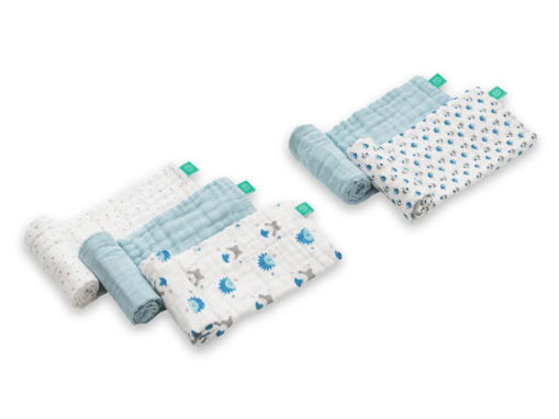 Immagine di Koala Babycare mussole neonato 50x25 cm 5 pz blue - Corredino nanna