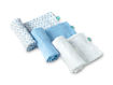 Immagine di Koala Babycare mussole neonato 80x80 cm 3 pz blue