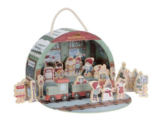 Immagine di Little Dutch calendario avvento set trenino in legno FSC LD4880 - Idee regalo bimbo 2 anni