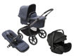 Immagine di Bugaboo trio Fox 5 con Otter graphite/stormy blue-stormy blue - Passeggini trio