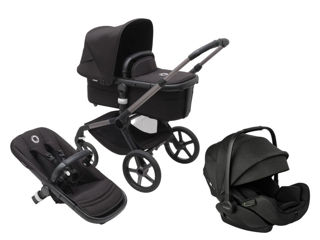 Immagine di Bugaboo trio Fox 5 con Otter graphite/midnight black-midnight black - Passeggini trio e duo