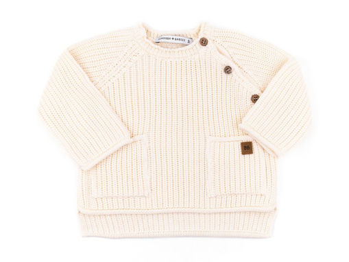 Immagine di Bamboom maglione a costine bianco 1186TE00039-01 tg 3 mesi - Maglie