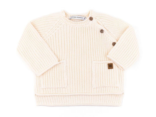 Immagine di Bamboom maglione a costine bianco 1186TE00039-01 tg 6 mesi - Maglie