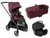 Immagine di Bugaboo trio Dragonfly black/dark cherry-dark cherry - Passeggini trio