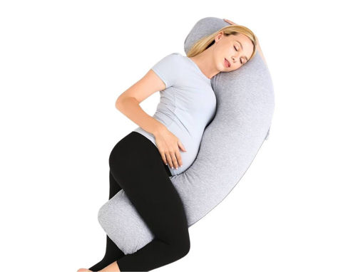 Immagine di Momcozy cuscino gravidanza a forma di J - Cuscini allattamento