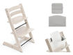Immagine di Stokke seggiolone Tripp Trapp sbiancato + cuscino anthracite - Seggioloni pappa