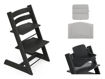 Immagine di Stokke seggiolone Tripp Trapp rovere nero + cuscino anthracite - Seggioloni pappa