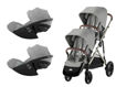 Immagine di Cybex passeggino gemellare Gazelle S + 2 Cloud G silver-stone grey - Passeggini gemellari