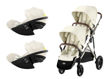 Immagine di Cybex passeggino gemellare Gazelle S + 2 Cloud G tpe-seashell beige - Passeggini gemellari
