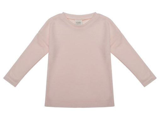 Immagine di Wooly Organic maglia manica lunga lana seta rosa tg 92/98 - Maglie