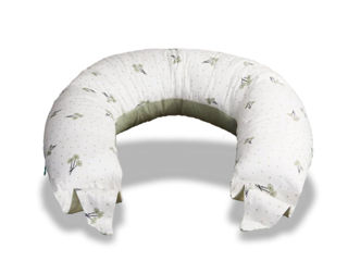 Immagine di Koala Babycare cuscino gravidanza e allattamento Hugs blossom green - Cuscini allattamento