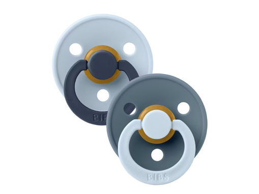 Immagine di Bibs 2 ciucci Studio Fusion 18+ mesi baby blue-petrol - Ciucci