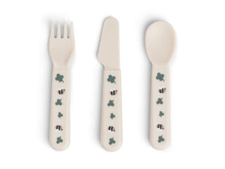 Immagine di Done by Deer set posate apprendimento Tiny Farm sabbia - Piatti e posate