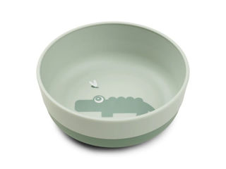 Immagine di Done by Deer ciotola con base antiscivolo croco green - Piatti e posate