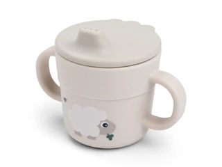 Immagine di Done by Deer tazza con beccuccio e manici Tiny Farm sabbia - Tazze e bicchieri