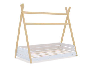 Immagine di Alondra letto Montessori Homy Life 70x140 cm bianco-naturale NA140M-M6012 - Lettini