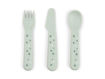 Immagine di Done by Deer set posate apprendimento Happy Dots verde - Piatti e posate