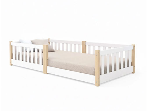 Immagine di Alondra letto Montessori 90x200 cm Tukki Life bianco-naturale QN300-M1265 - Lettini Alondra