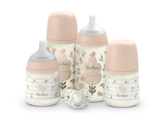 Immagine di Suavinex Essential Set Birdies rosa - Biberon