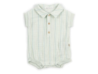 Immagine di Bamboom pagliaccetto polo stripe acqua 1113TE00070-271 tg 6 mesi - Maglie