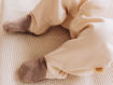 Immagine di Wooly Organic tutina con piedi GOTS natural ecru/cinder tg 62-68
