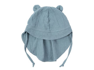 Immagine di Wooly Organic cappello in mussola con orecchie orso citadel tg 44/48 - Cappelli