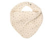Immagine di Wooly Organic bavaglino in mussola GOTS ecru with blue flowers - Bavaglini Neonato