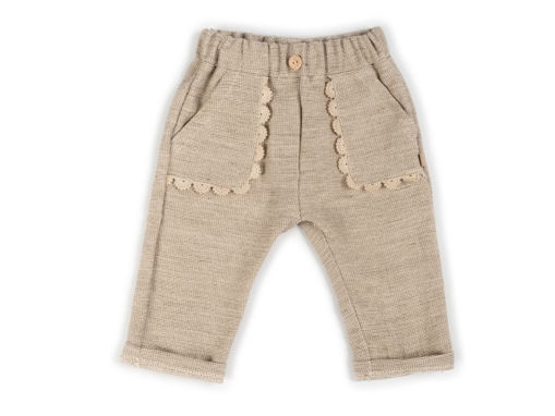 Immagine di Bamboom pants con tasche in embroidery mustard 1148TE00076-270 tg 9-12 mesi - Pantaloni