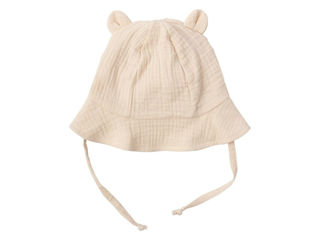Immagine di Wooly Organic cappello da sole in mussola GOTS natural ecru tg 42/44 - Cappelli