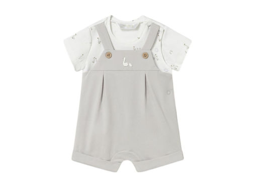 Immagine di Mayoral pagliaccetto salopette neonato argento tg. 2-4 mesi - Vestiti