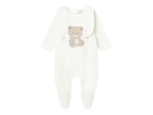 Immagine di Mayoral pigiama e bavaglino neonato ecrù tg. 0-1 mesi - Tutine
