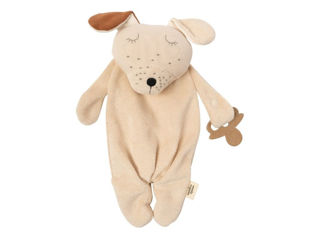 Immagine di Wooly Organic doudou con portaciuccio cane smoke grey - Peluches