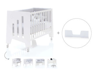 Immagine di Alondra Omni bianco lettino-scrivania + sponda junior/kit divanetto - Lettini