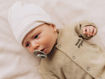 Immagine di Wooly berretto neonato tencel melange ecru tg 40/42