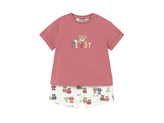 Immagine di Mayoral completo pantaloncino e maglietta terracotta tg. 4-6 mesi - Vestiti