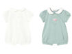 Immagine di Mayoral set pigiama corto ricamato 2 pz verde acqua tg. 0-1 mesi